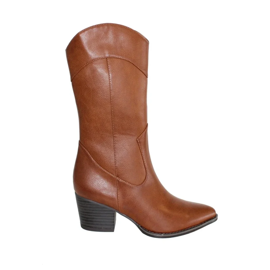 Bota de mujer con tacón y cremallera