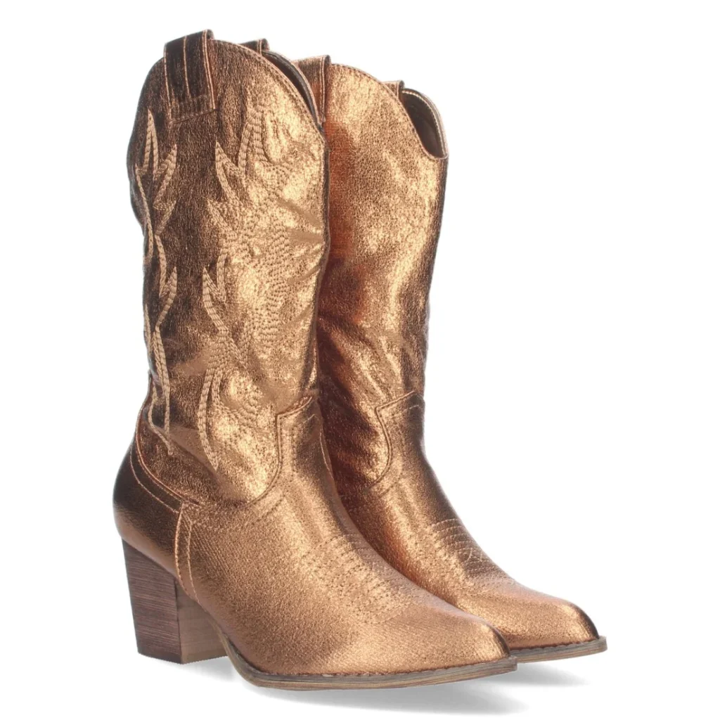 Bota campera con tacón para mujer