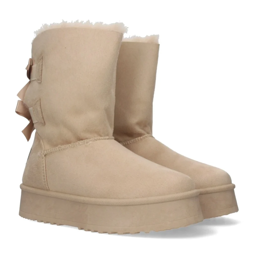 Botines lisos de plataforma para mujer