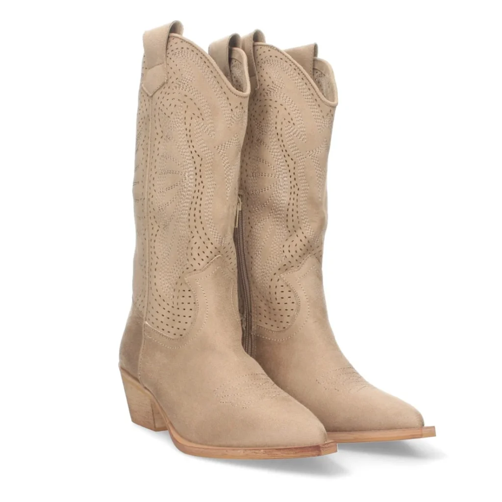 Botas de tacón campero para mujer