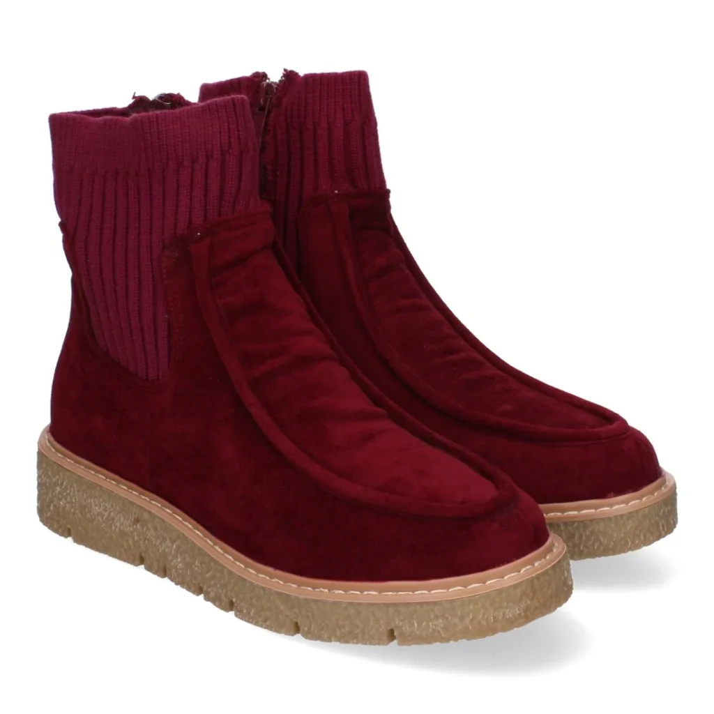 Botines de mujer cómodos y elegantes, tejido elástico (YZ24-018)