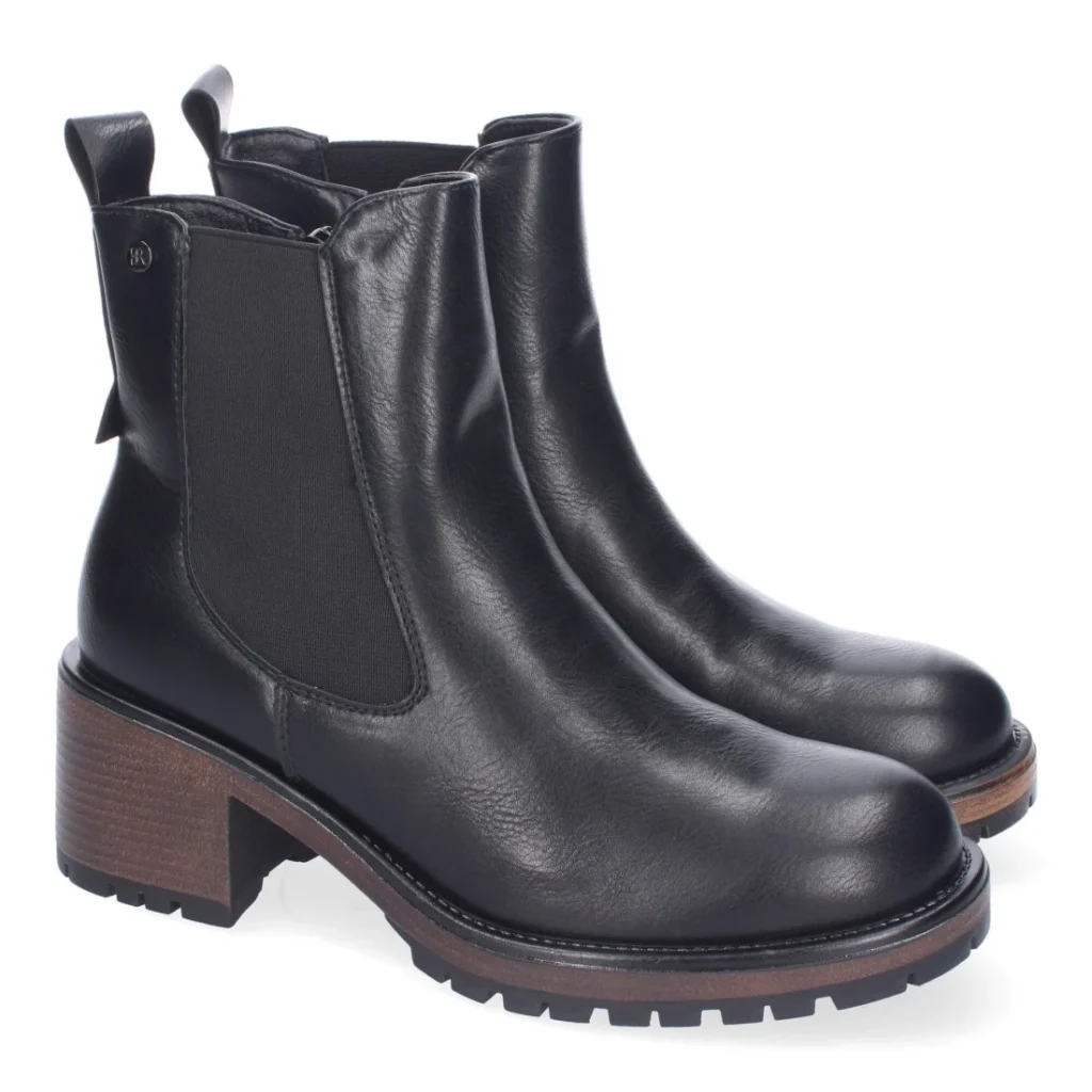Botines de tacón para mujer, cómodos y elegantes, material elástico