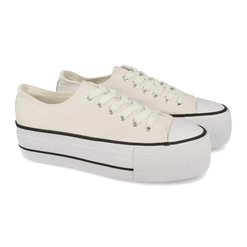 Zapatilla de plataforma con cordones para mujer (ABX026)