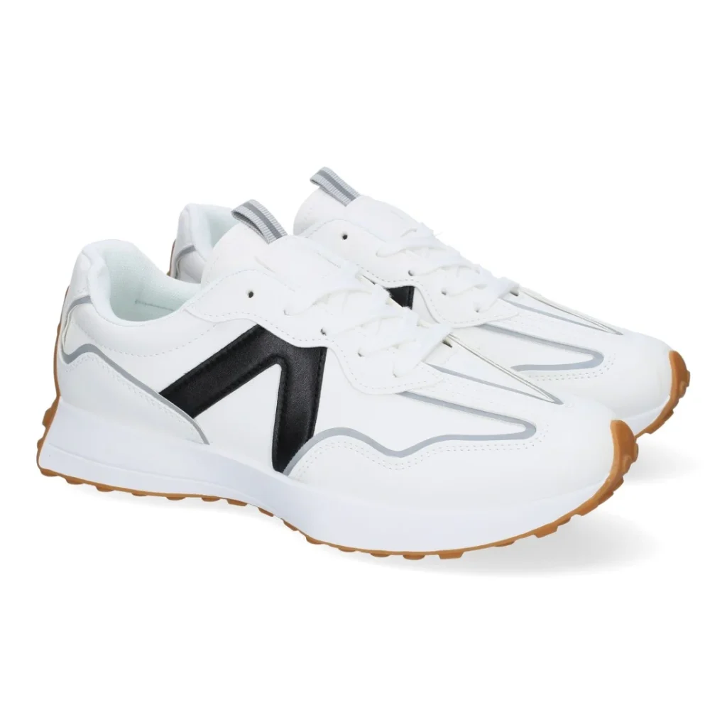 Zapatillas casual para hombre con diseño moderno, cierre de cordones