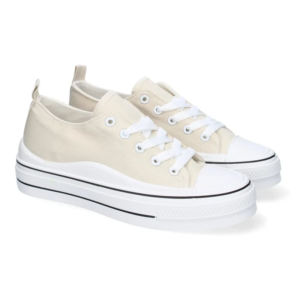 Zapatilla estilo bamba con cordones para mujer (ABX0212)