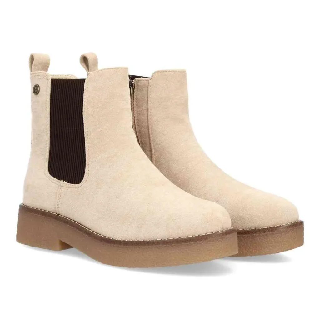 Bota Chelsea clásica con cremallera para mujer