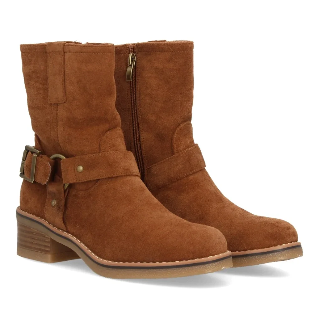 Botas casual mujer con hebilla lateral
