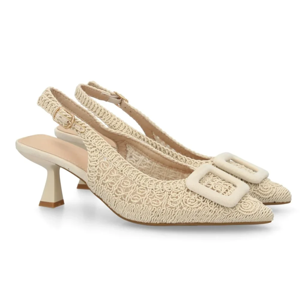 Zapato destalonado elegante tacón medio para mujer