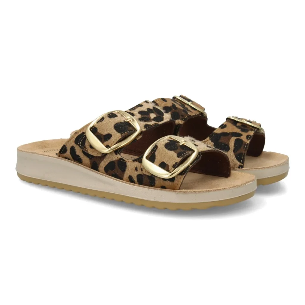 Sandalia anatómica mujer animal print