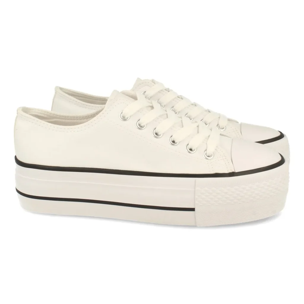 Zapatilla de plataforma con cordones para mujer (ABX-105)