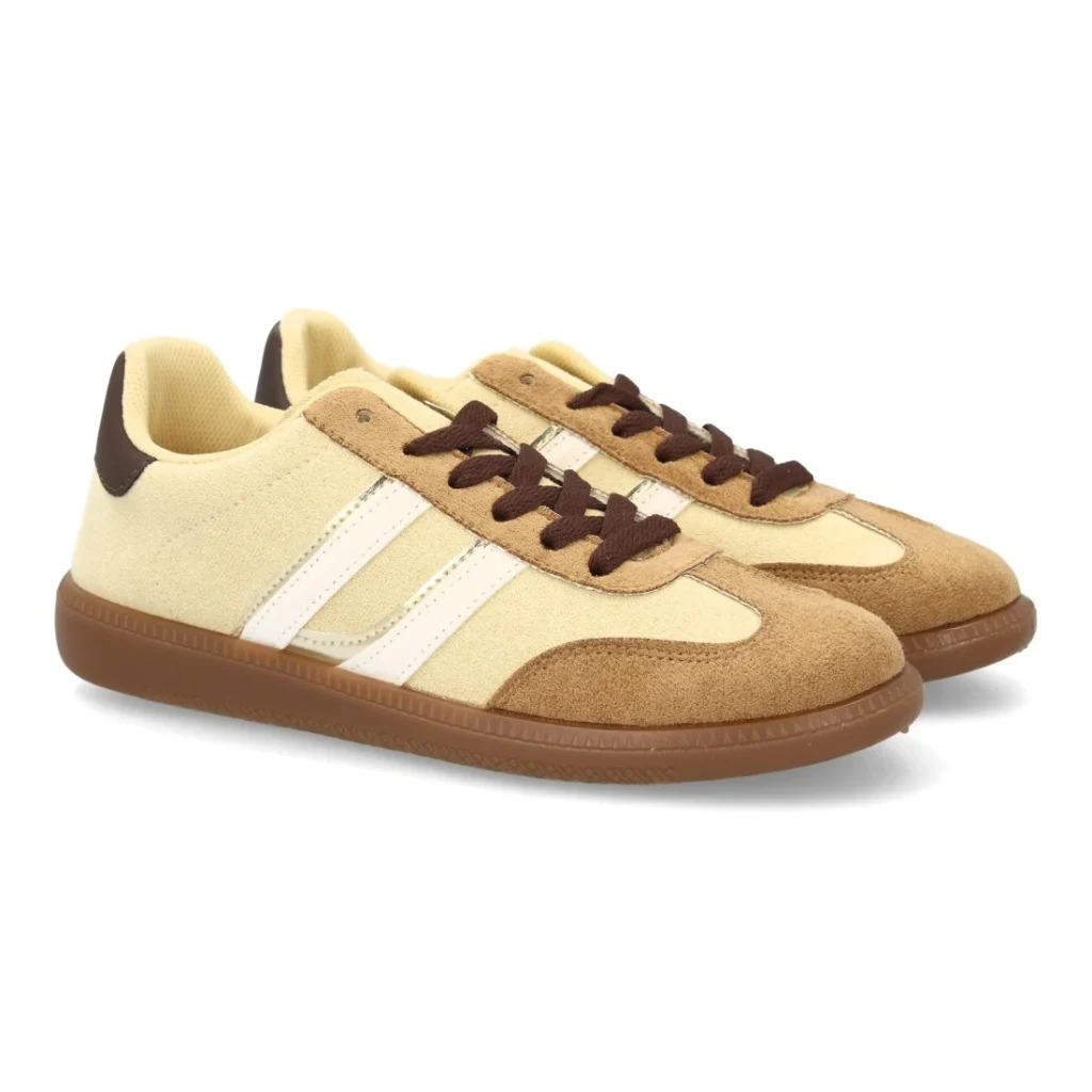 Zapatillas deportivas mujer casual efecto ante con cordones