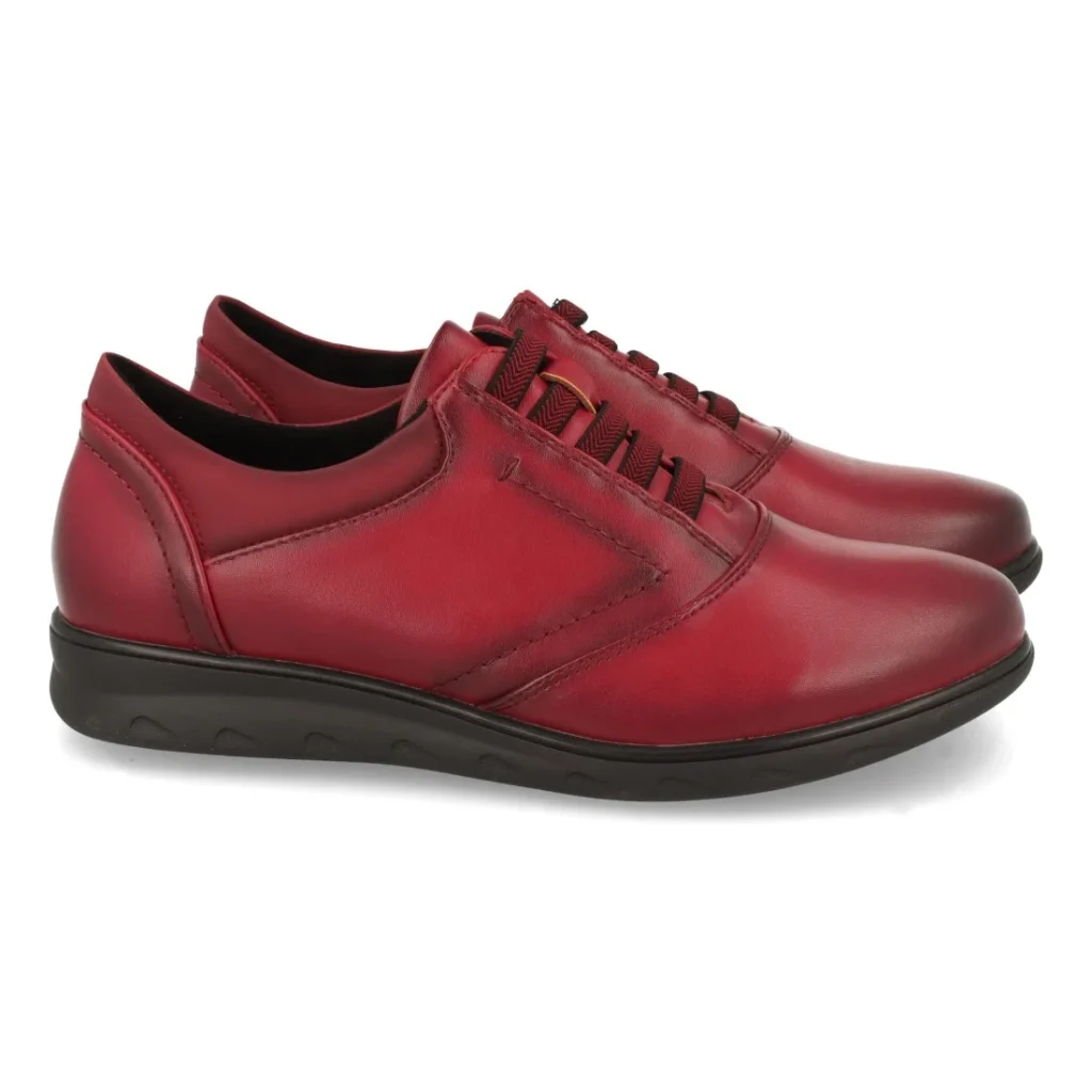 Zapato plano con cordones para mujer