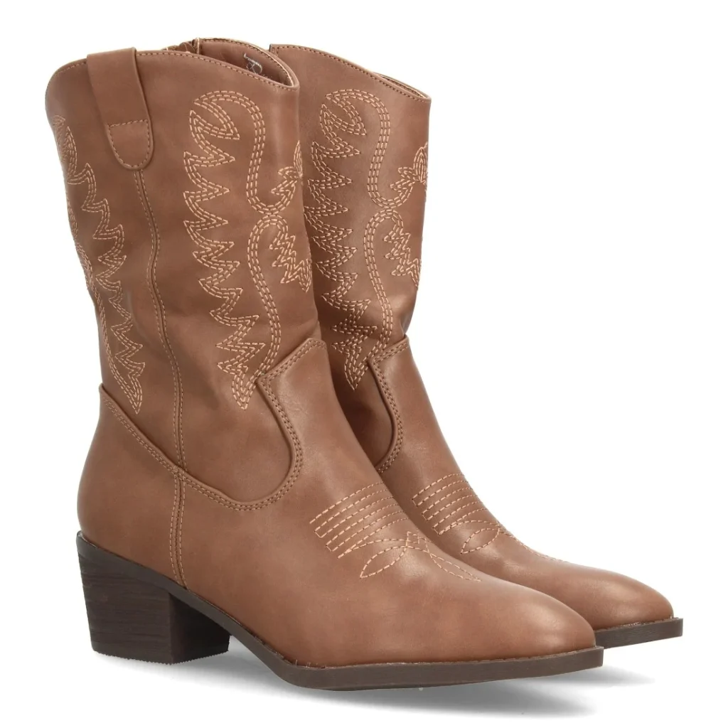 Botas cowboy bordadas de caña media para mujer (YG867)