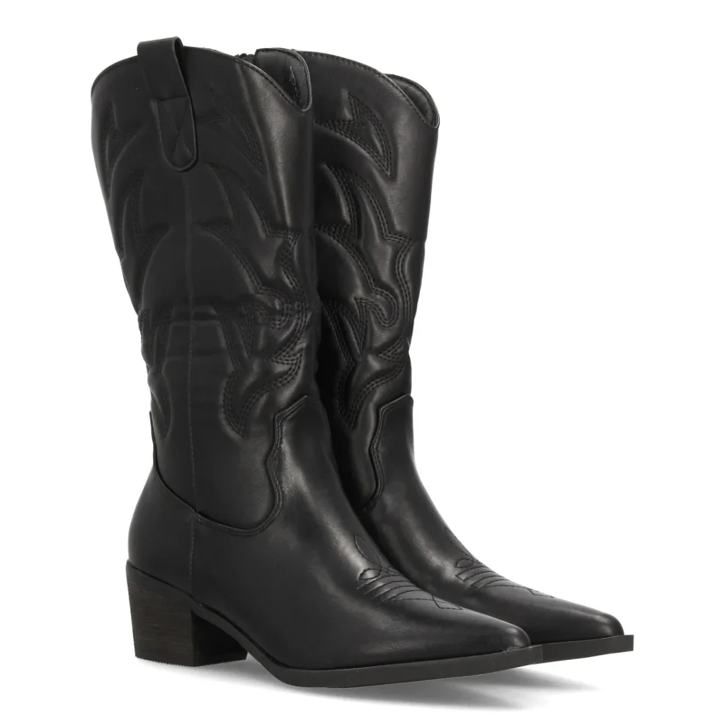 Botas cowboy bordadas de caña media para mujer (YG869)