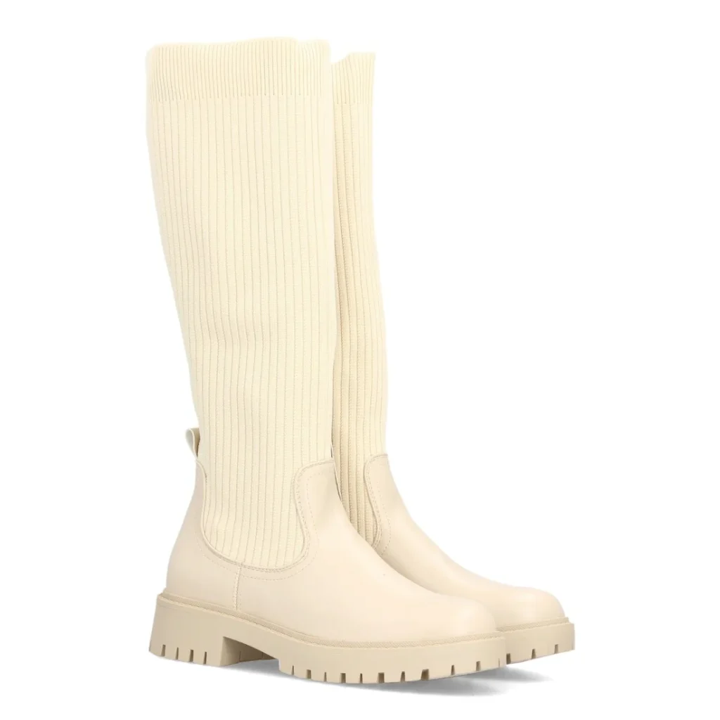 Botas altas elásticas con suela chunky para mujer