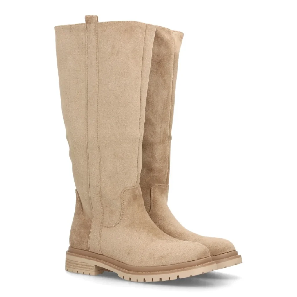 Botas altas casual con suela dentada para mujer
