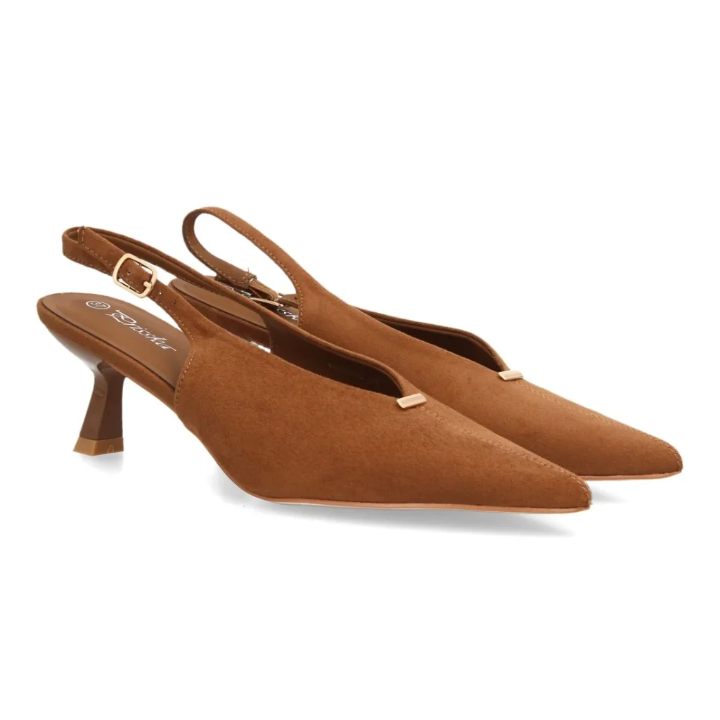 Zapatos slingback elegantes de tacón fino para mujer (HH1000)
