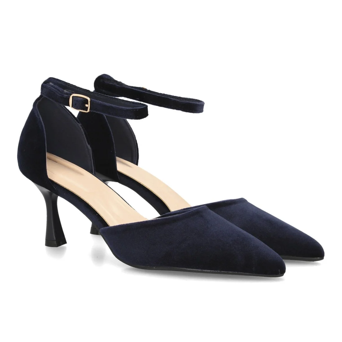 Zapato elegante con tiras aterciopelado