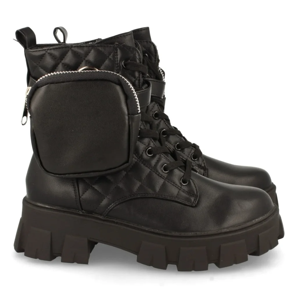 Bota de plataforma con bolso para mujer (8S12B)