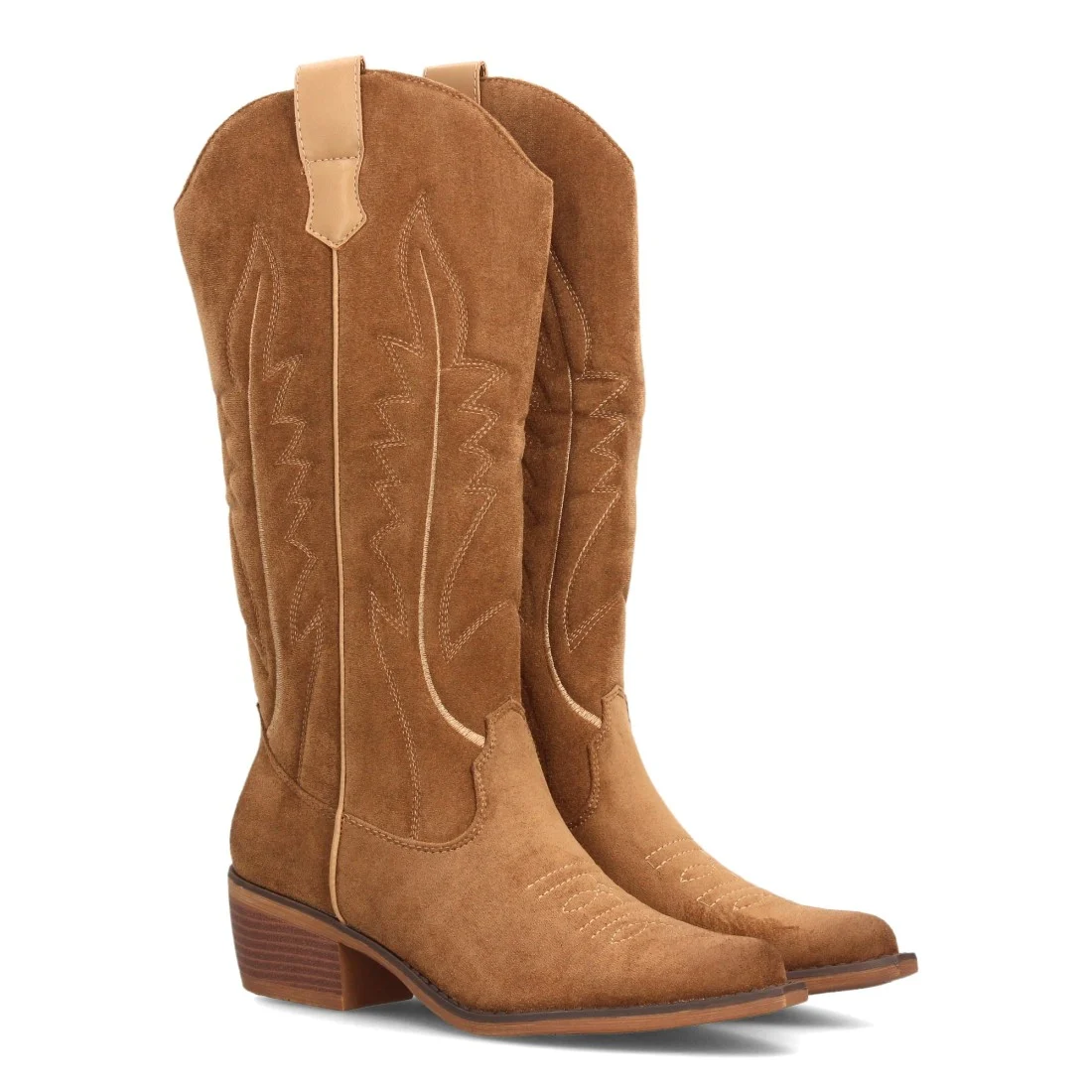 Botas altas cowboy con bordados western para mujer (VR6-3316)