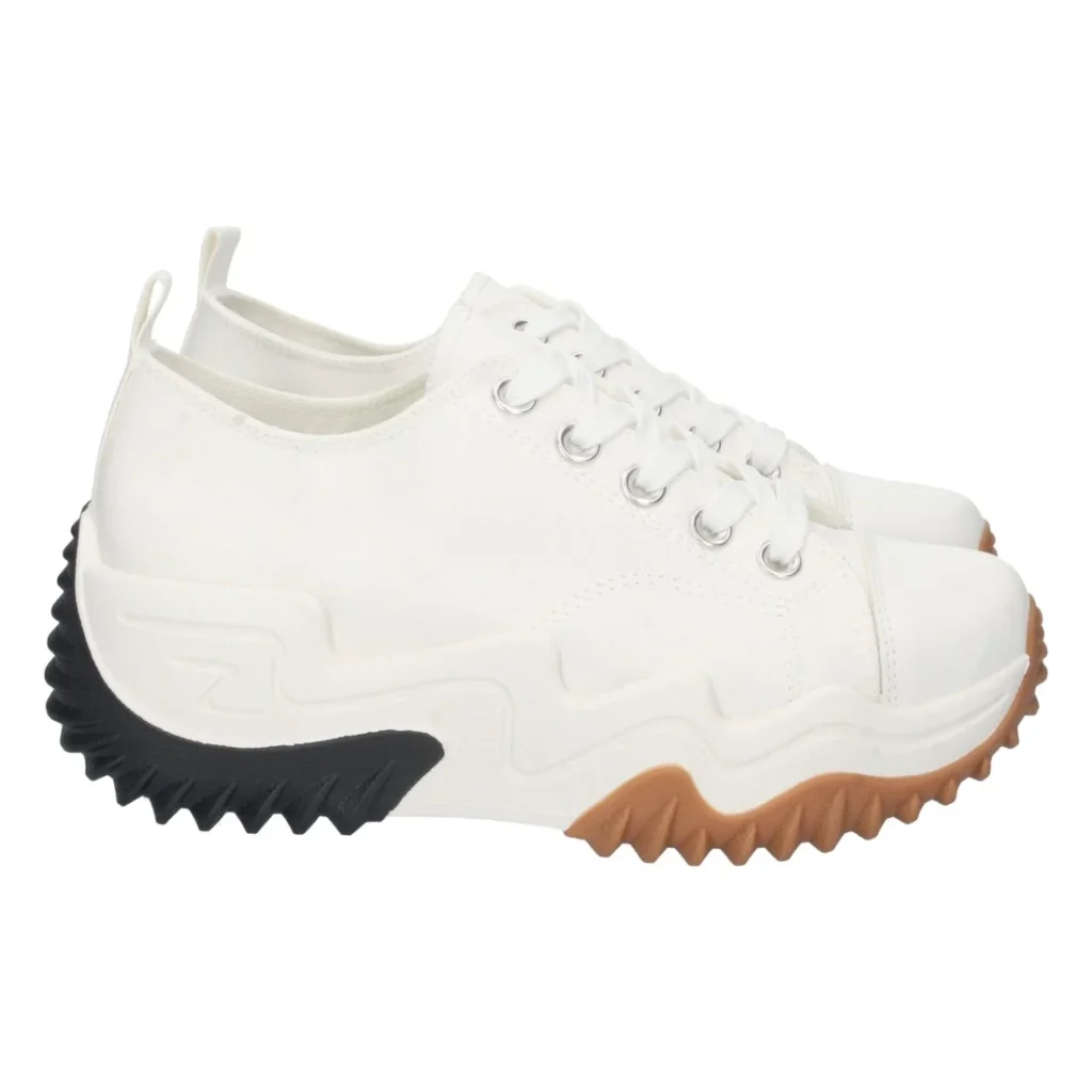 Zapatilla de plataforma con cordones para mujer (R-283)