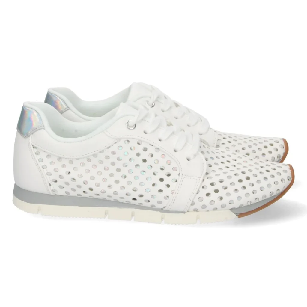 Zapatilla con calados y cordones para mujer
