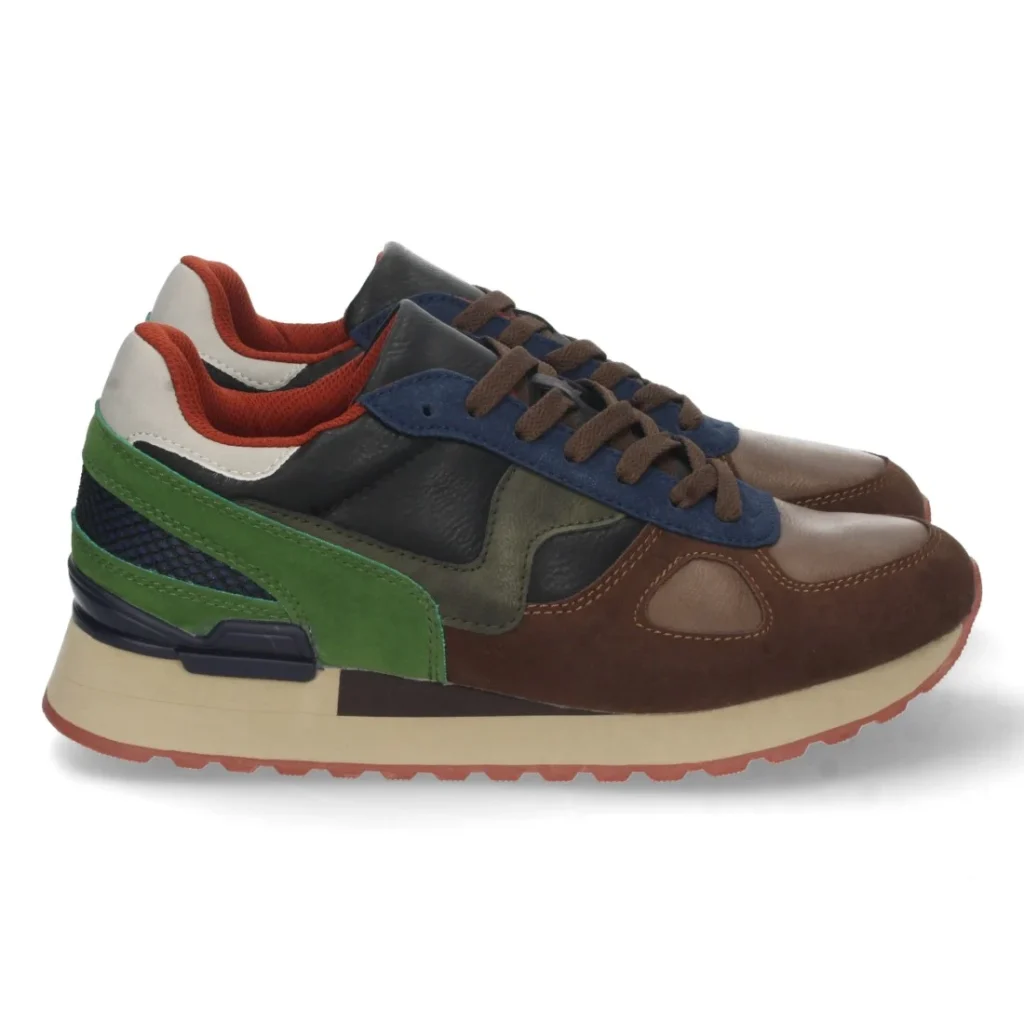 Zapatilla plana con cordones para hombre (R86527)
