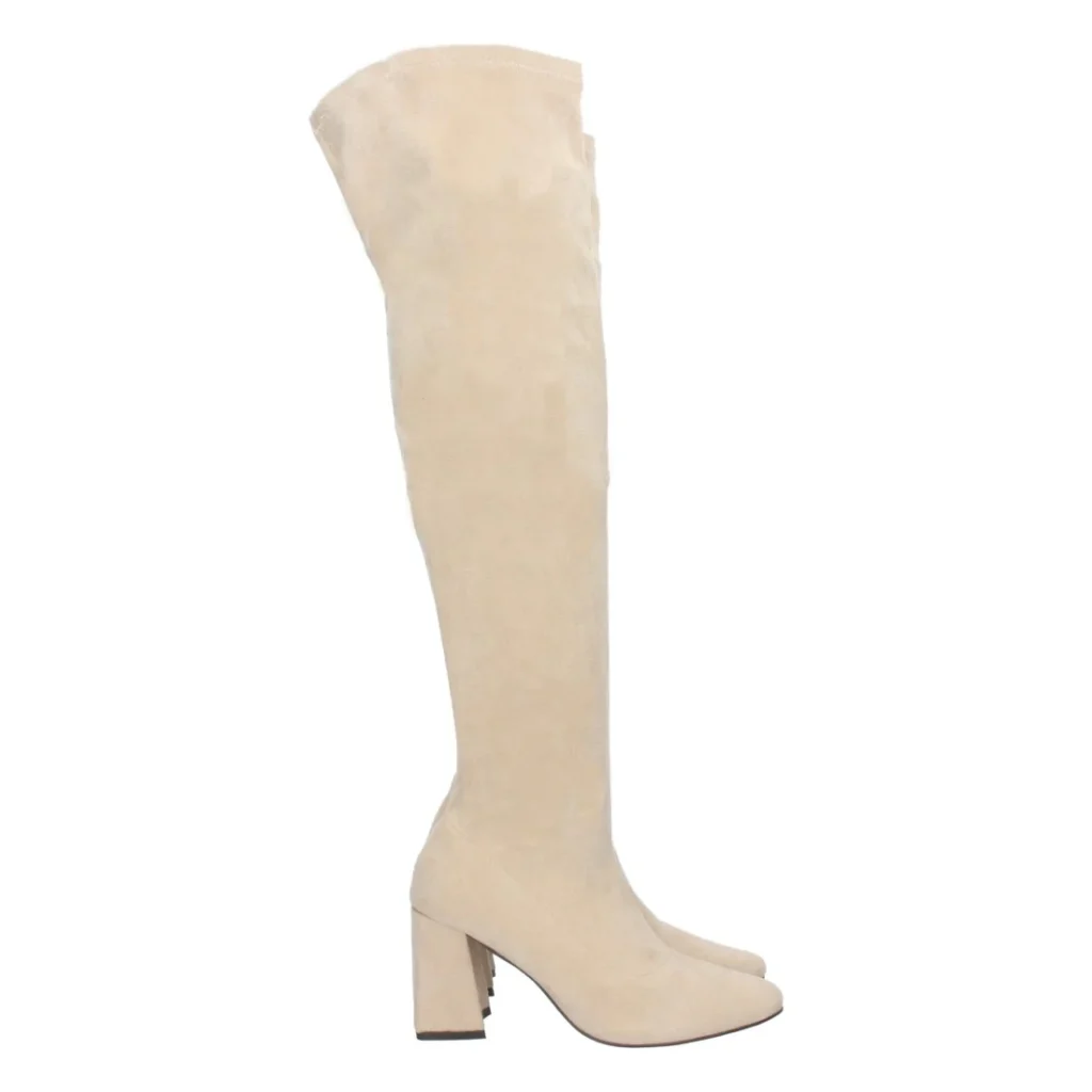 Bota alta de tacón con cremallera para mujer (YZ22-33)
