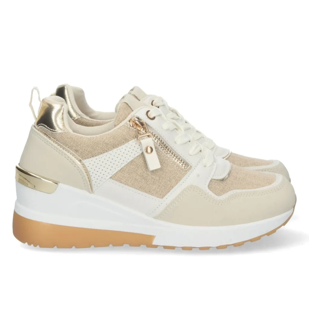 Zapatilla de cuña con cordones para mujer (ZZ-42)